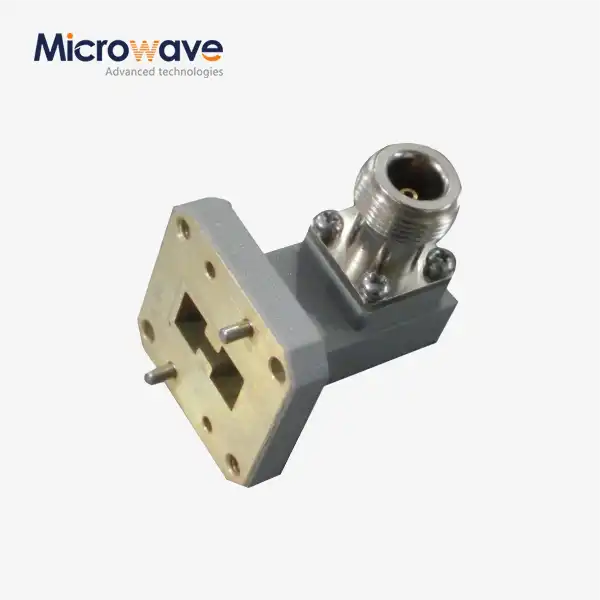 Double Ridged WG To Coaxial Adapter